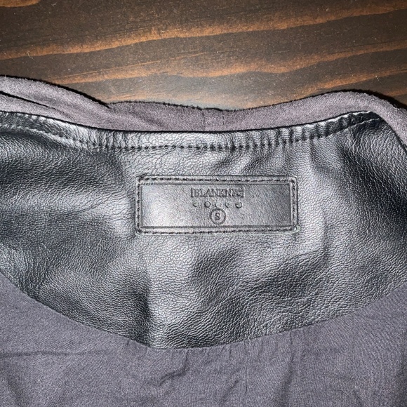 Faux leather Blazer, black - Picture 9 of 10